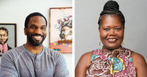 Photo of Jeremy Okai Davis and Erika Preuitt